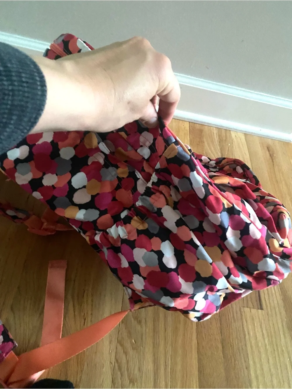 Vera Bradley Lighten Up Just Right Backpack Pixie Confetti Bag School Travel